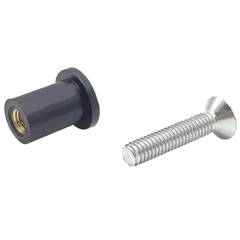 MAYEHAY 24 Pairs of M4 Neoprene Well Nuts M4 x 20mm Stainless Steel Hex Socket Bolts Well Nuts Kit for Kayak Motorcycle Windscreen Accessories,Neoprene nut Contains Brass Nuts Copper nut - Image 5